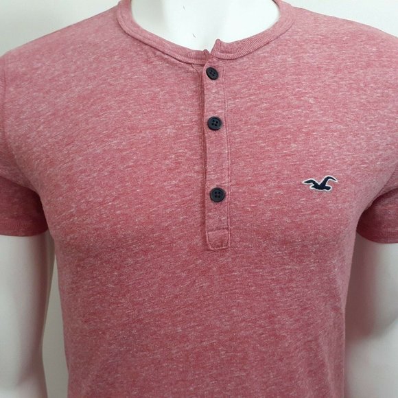 Hollister Other - Hollister Henley Men's T-Shirt Small Scoop Long Style Button Cotton